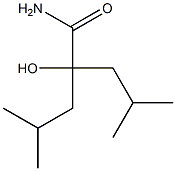 2-Hydroxy-2-isobutyl-4-methylvaleramide Struktur