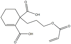 2-Cyclohexene-1,2-dicarboxylic acid hydrogen 1-[3-(acryloyloxy)propyl] ester Struktur