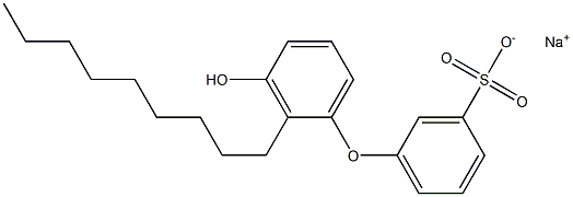 3'-Hydroxy-2'-nonyl[oxybisbenzene]-3-sulfonic acid sodium salt Struktur