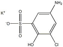 3-Amino-5-chloro-6-hydroxybenzenesulfonic acid potassium salt Struktur