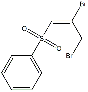 (E)-2,3-Dibromo-1-phenylsulfonyl-1-propene Struktur