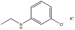 Potassium 3-(ethylamino)phenolate Struktur