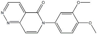 6-(3,4-Dimethoxyphenyl)pyrido[4,3-c]pyridazin-5(6H)-one Struktur