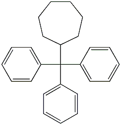 (Triphenylmethyl)cycloheptane Struktur