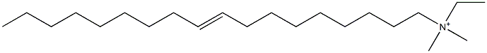 N-Ethyl-N,N-dimethyl-9-octadecen-1-aminium Struktur