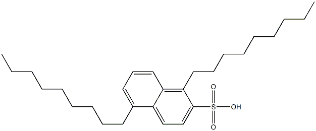 1,5-Dinonyl-2-naphthalenesulfonic acid Struktur