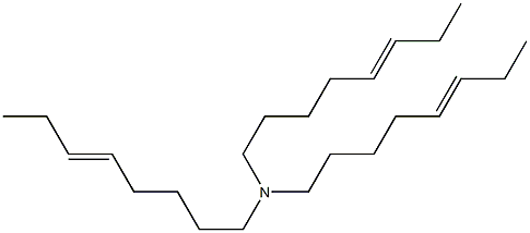 Tri(5-octenyl)amine Struktur