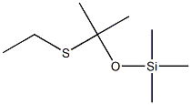 Trimethyl[1-methyl-1-(ethylthio)ethoxy]silane Struktur