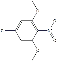 4-Chloro-2,6-dimethoxy-1-nitrobenzene Struktur