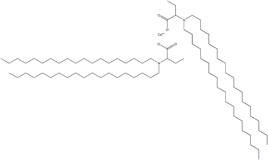 Bis[2-(dinonadecylamino)butyric acid]calcium salt Struktur