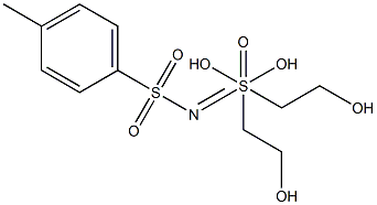 N-[(4-Methylphenyl)sulfonyl]-S,S-bis(2-hydroxyethyl)sulfimine Struktur