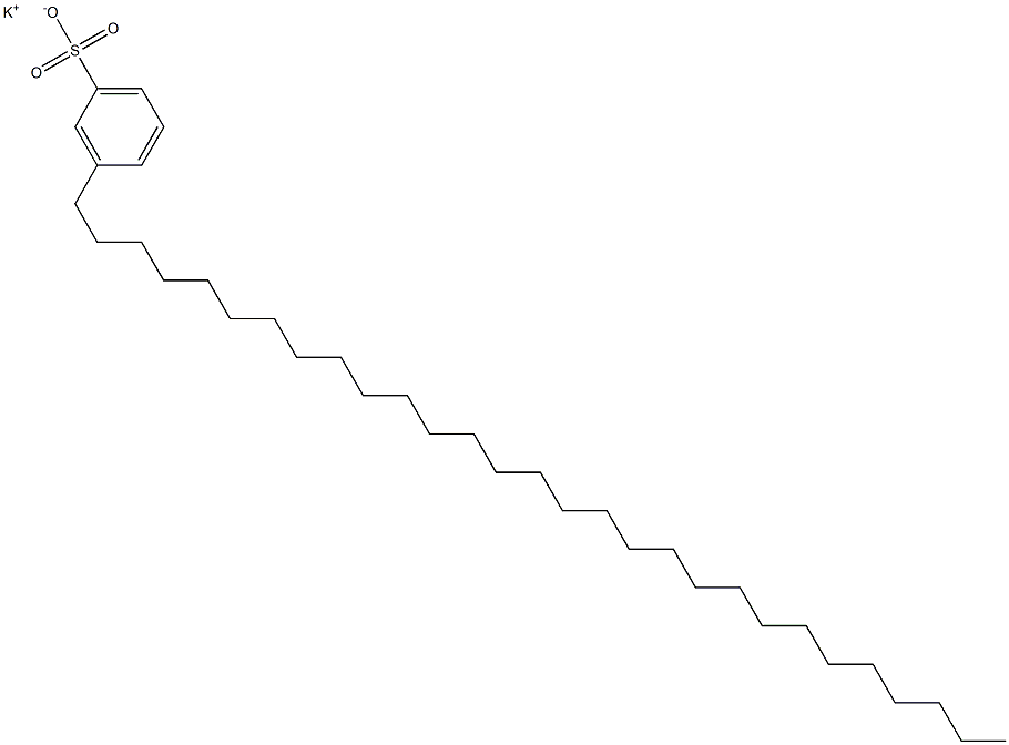 3-Nonacosylbenzenesulfonic acid potassium salt Struktur