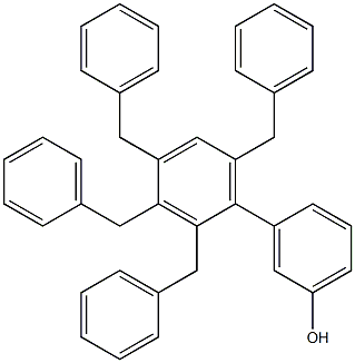 3-(2,3,4,6-Tetrabenzylphenyl)phenol Struktur