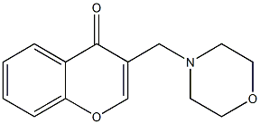 3-[Morpholinomethyl]-4H-1-benzopyran-4-one Struktur