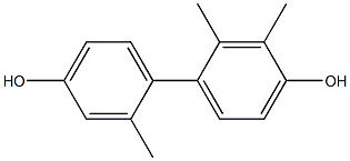 2,2',3-Trimethyl-1,1'-biphenyl-4,4'-diol Struktur