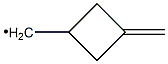 (3-Methylenecyclobutan-1-yl)methyl radical Struktur