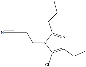 5-Chloro-1-(2-cyanoethyl)-4-ethyl-2-propyl-1H-imidazole Struktur