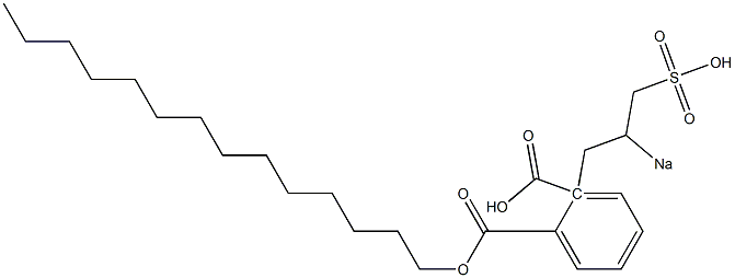 Phthalic acid 1-tetradecyl 2-(2-sodiosulfopropyl) ester Struktur