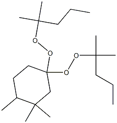 3,3,4-Trimethyl-1,1-bis(1,1-dimethylbutylperoxy)cyclohexane Struktur