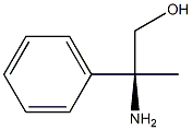 (S)-2-Amino-2-phenyl-1-propanol Struktur