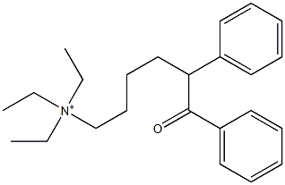 (5,6-Diphenyl-6-oxohexyl)triethylaminium Struktur