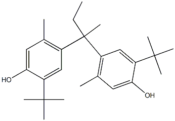 4,4'-(2,2-Butanediyl)bis(2-tert-butyl-5-methylphenol) Struktur