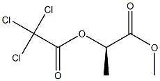 [R,(+)]-2-[(Trichloroacetyl)oxy]propionic acid methyl ester Struktur