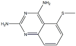 2,4-Diamino-5-methylthio-quinazoline Struktur