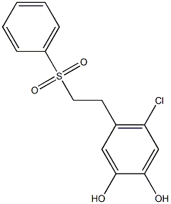 4-Chloro-5-(2-phenylsulfonylethyl)pyrocatechol Struktur