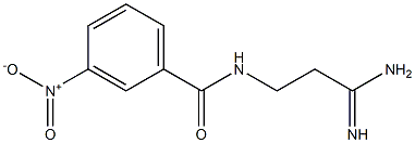 3-Nitro-N-(3-amino-3-iminopropyl)benzamide Struktur