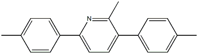 2-Methyl-3,6-di-p-tolylpyridine Struktur