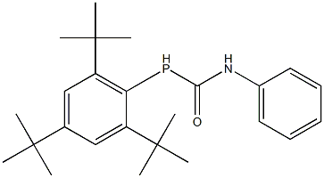 N-Phenyl-1-[P-[2,4,6-tri(tert-butyl)phenyl]phosphino]formamide Struktur