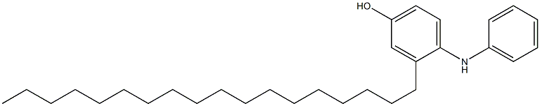 2-Octadecyl[iminobisbenzen]-4-ol Struktur