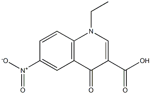 1,4-Dihydro-1-ethyl-6-nitro-4-oxoquinoline-3-carboxylic acid Struktur