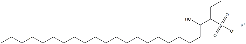 4-Hydroxytetracosane-3-sulfonic acid potassium salt Struktur