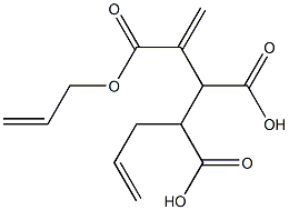 3-Butene-1,2,3-tricarboxylic acid 1,3-di(2-propenyl) ester Struktur