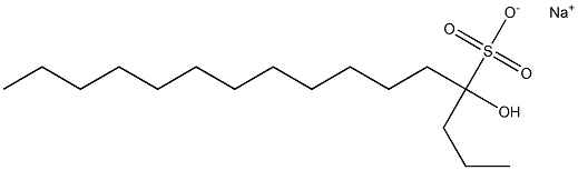 4-Hydroxyhexadecane-4-sulfonic acid sodium salt Struktur