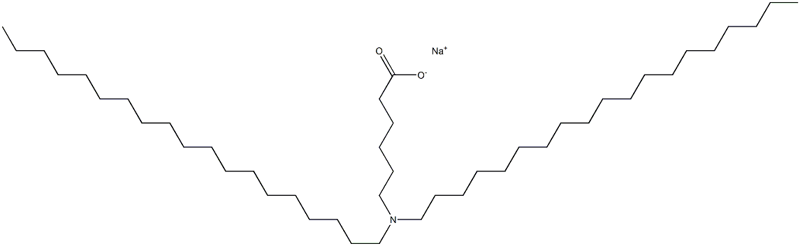 6-(Dinonadecylamino)hexanoic acid sodium salt Struktur