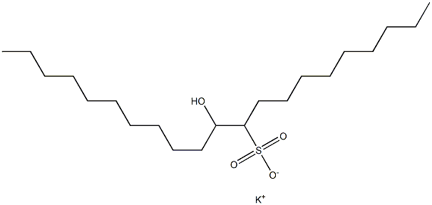 11-Hydroxyhenicosane-10-sulfonic acid potassium salt Struktur