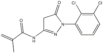 N-[1-(2,3-Dichlorophenyl)-5-oxo-2-pyrazolin-3-yl]methacrylamide Struktur