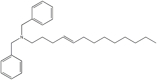 (4-Tridecenyl)dibenzylamine Struktur