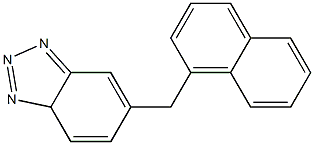 6-[(1-Naphtyl)methyl]-3aH-benzotriazole Struktur