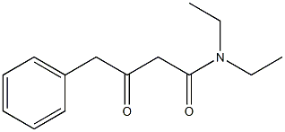 N,N-Diethyl-3-oxo-4-phenylbutanamide Struktur