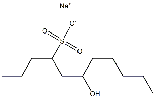 6-Hydroxyundecane-4-sulfonic acid sodium salt Struktur