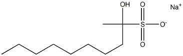 2-Hydroxydecane-2-sulfonic acid sodium salt Struktur