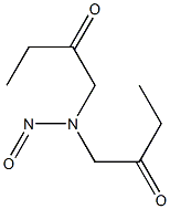 1,1'-(Nitrosoimino)bis(2-butanone) Struktur