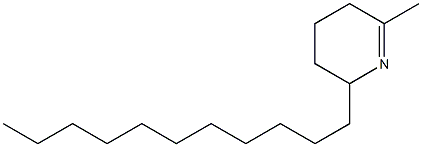 2,3,4,5-Tetrahydro-6-methyl-2-undecylpyridine Struktur