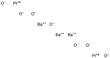 Tribarium diplatinum heptaoxide Struktur