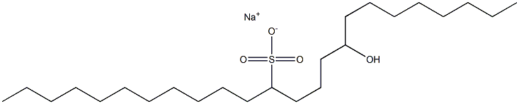 16-Hydroxytetracosane-12-sulfonic acid sodium salt Struktur