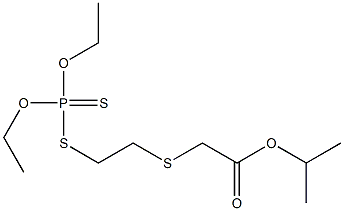 [2-[(Diethoxyphosphinothioyl)thio]ethylthio]acetic acid isopropyl ester Struktur